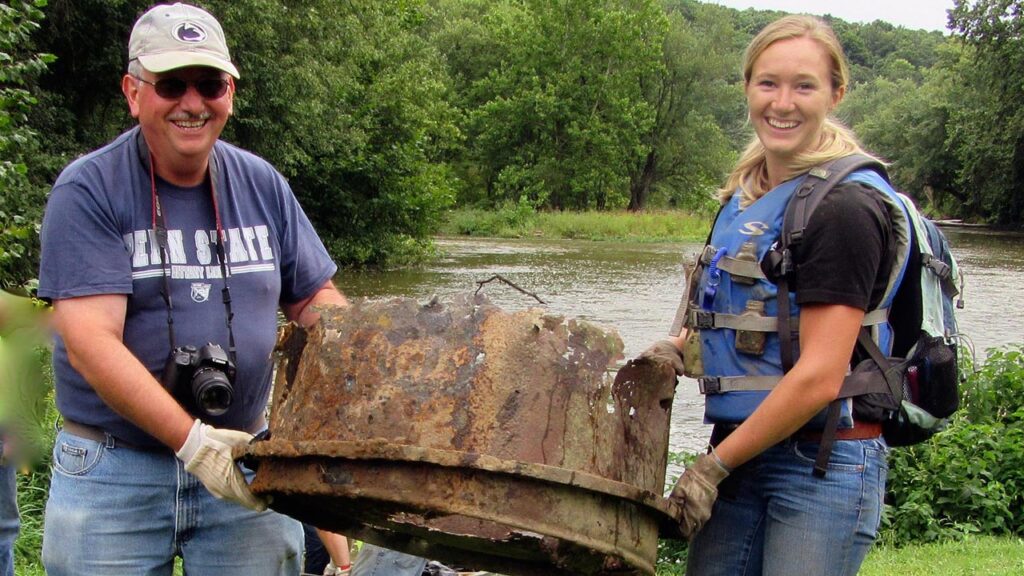 Volunteers Clean Up the Creek in September, 2019